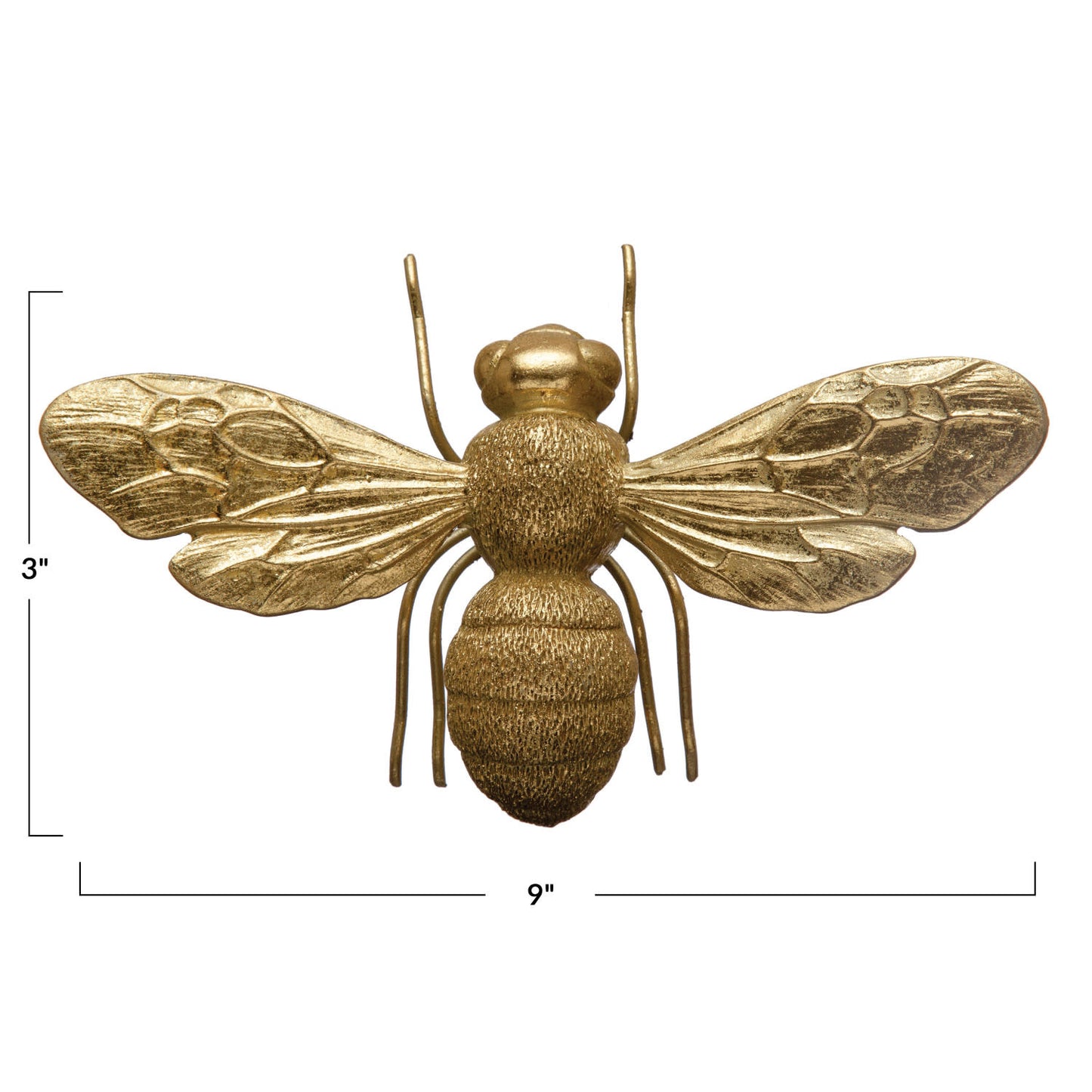 Gold Bee Figurine | 9in