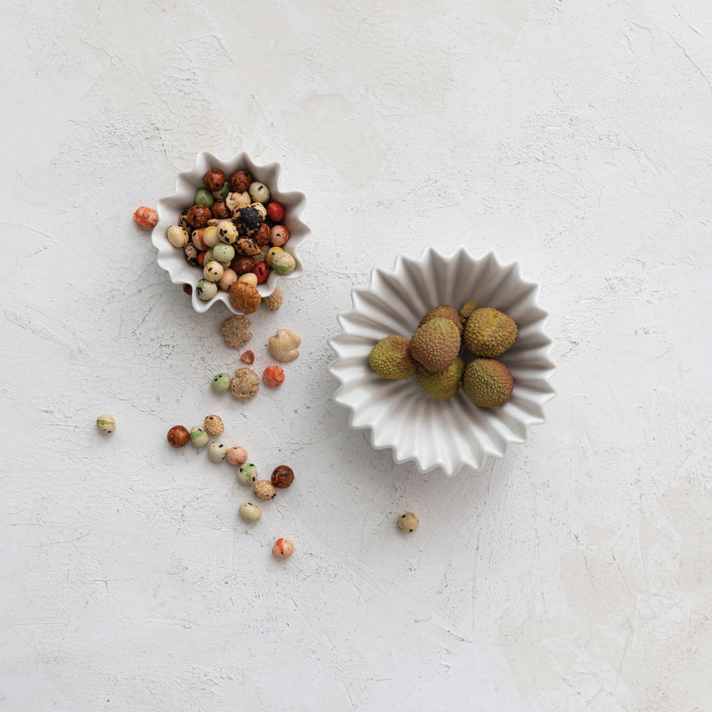 Stoneware Fluted Serving Bowl | 6.5in