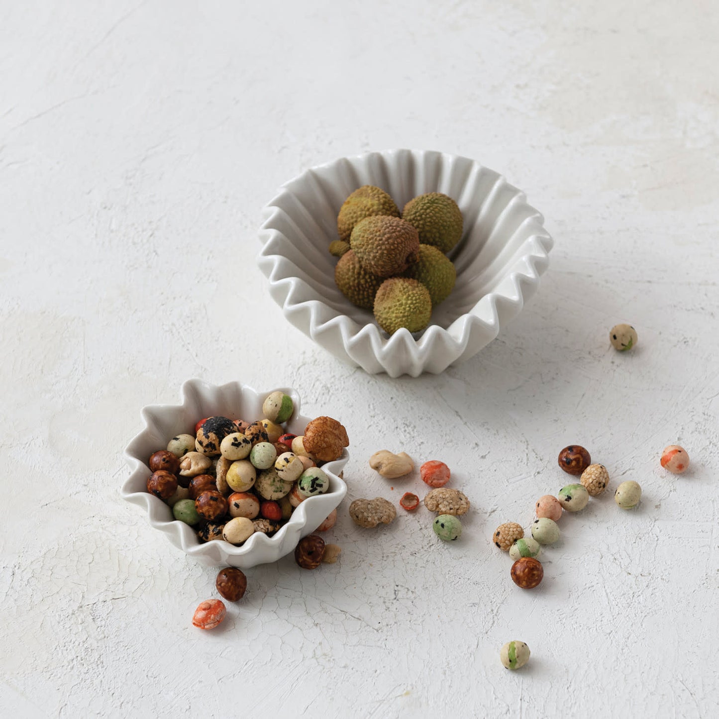 Stoneware Fluted Serving Bowl | 6.5in