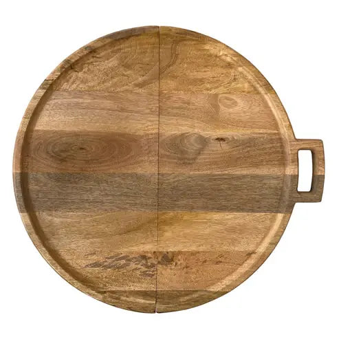 Folding Cheese Serving Mango Wood Board | 26x23.5in