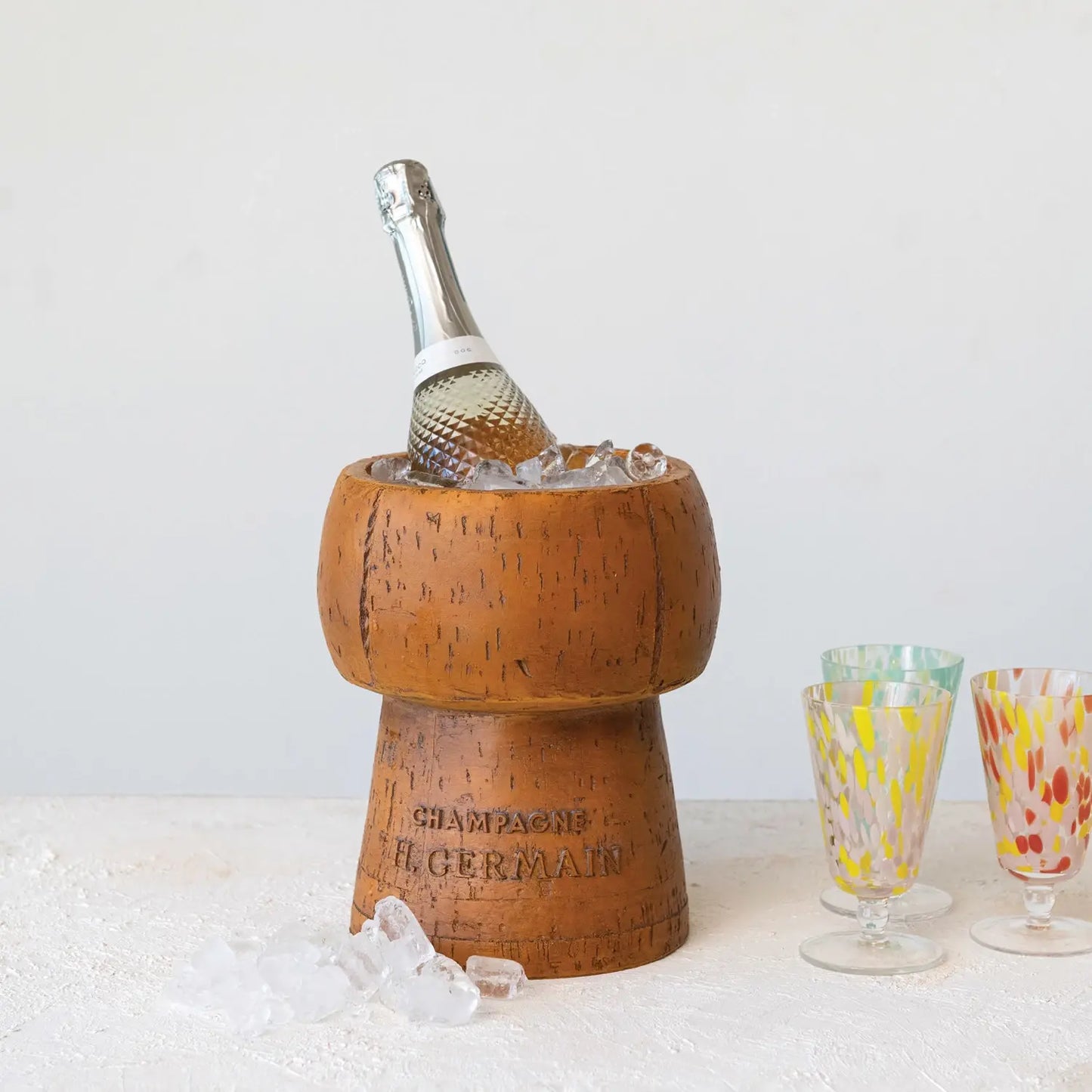 Champagne Cork Ice Bucket | 8.5x10.25in
