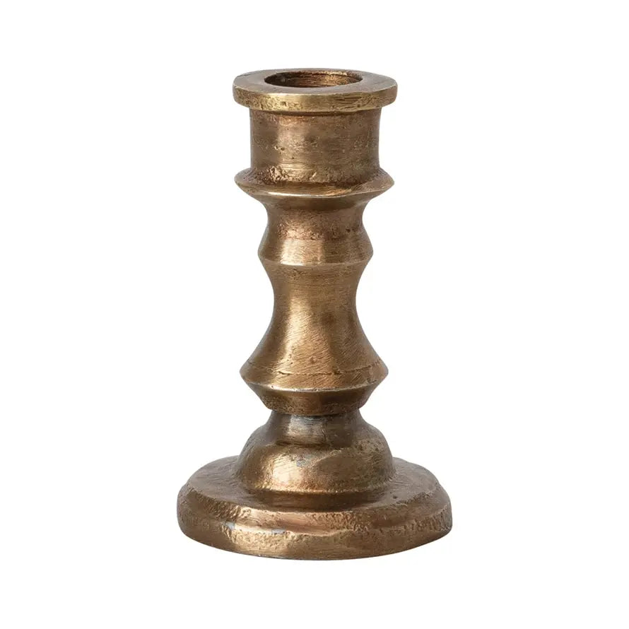 Antique Brass Candle Holder | 2.5in