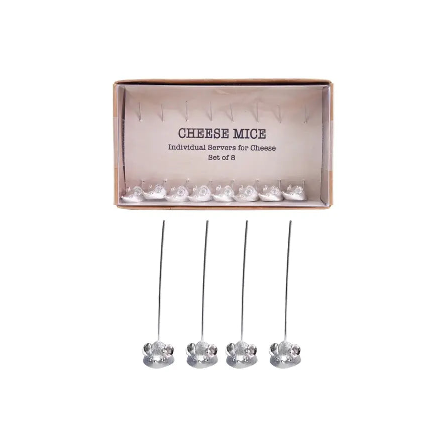 Vintage Mouse Cheese Picks | Set of 8