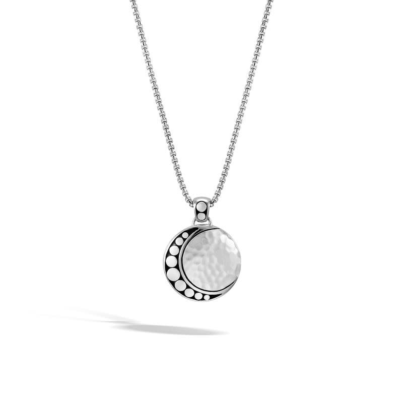 Dot Moon Phase Pendant Necklace