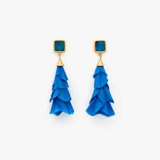 Brackish Sheridan Statement Feather Earrings