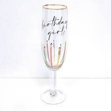 Birthday Bottle of Champagne Glass | 30oz