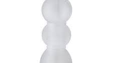 Mini Bobbin Acrylic Salt or Pepper Mill Grinder | 5.5in Frost Clear