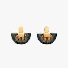 Brackish Cordova Feather Drop Earrings