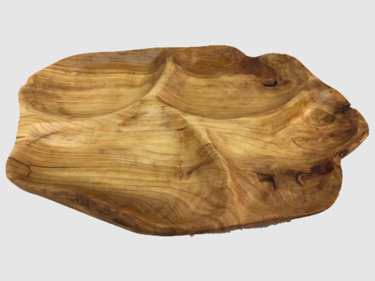 Root Wood Live Edge Divided Platter | 4 Section