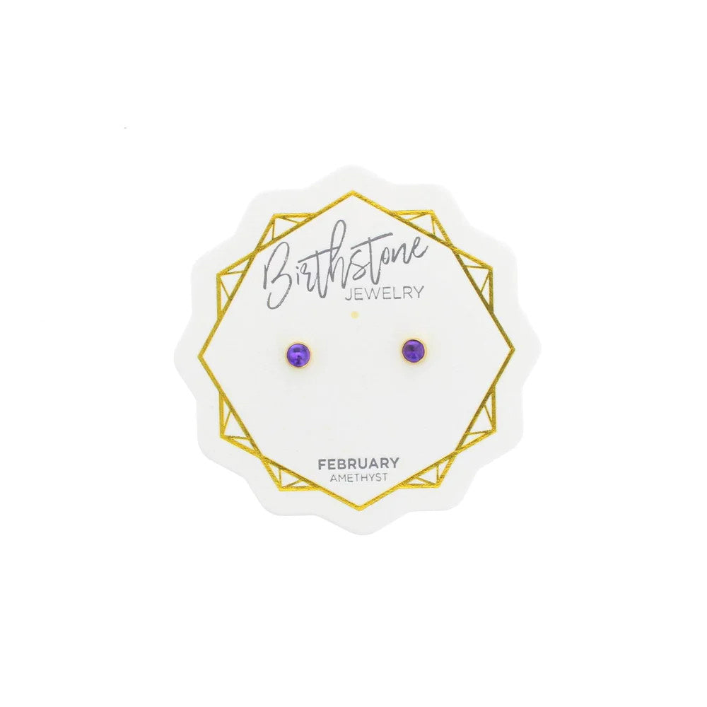 Solo Birthstone Earrings