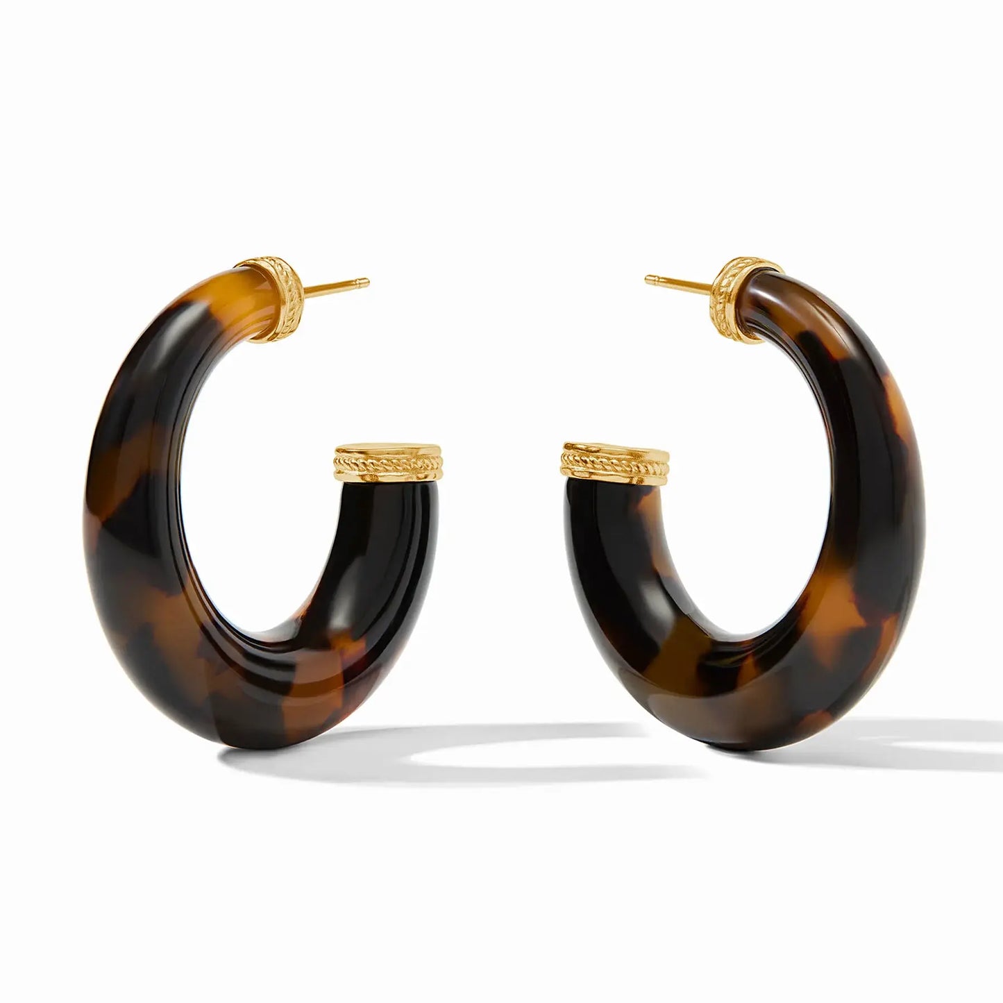 Madison Statement Hoop Earrings | 1.6in Tortoiseshell