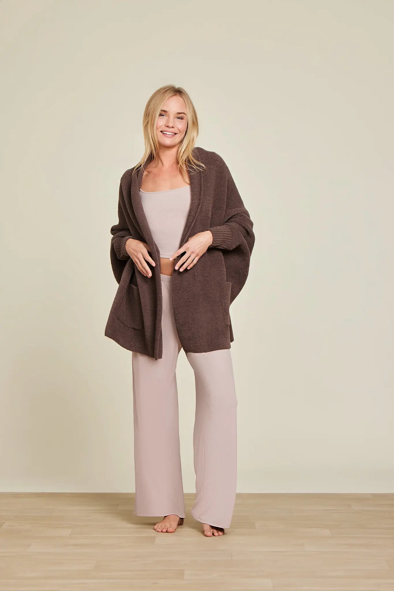 Barefoot Dreams CozyChic Blanket Wrap | Java