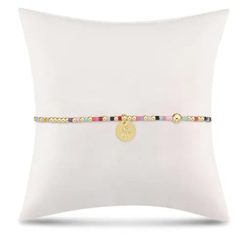 eGirl Hope Unwritten Bracelet | Hot Mess  Be You. Small Gold Disc