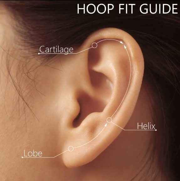 Delicate Small Oval Hoop Earring
