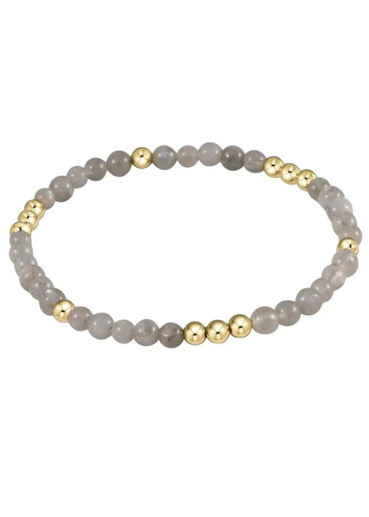 Worthy Pattern 3mm Bead Bracelet | Labradorite