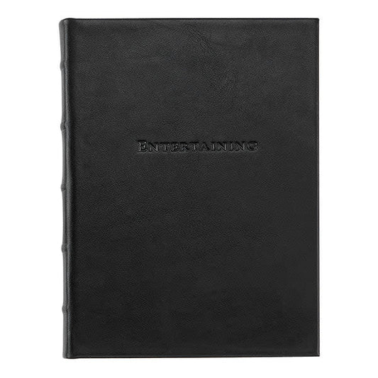 Entertaining Plan Record Book | Black Leather