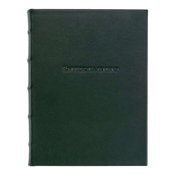 Entertaining Plan Record Book | Green Leather