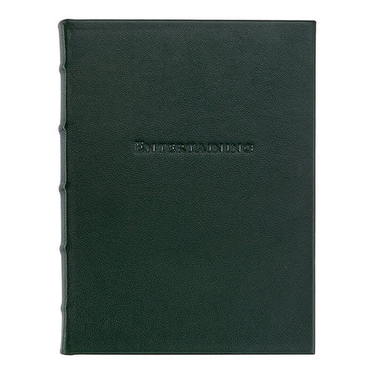 Entertaining Plan Record Book | Green Leather