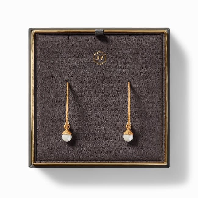 Windsor Statement Earring Gold Pave Cubic Zirconia