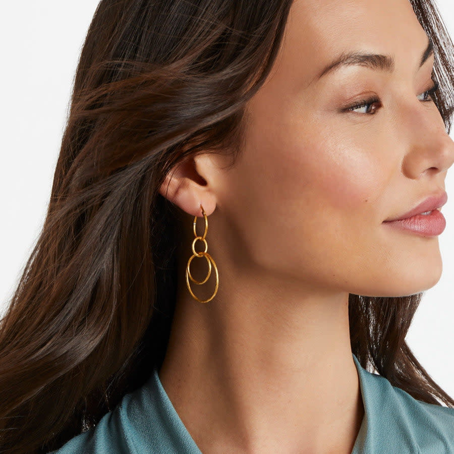 Simone 3-in-1 Gold Earrings
