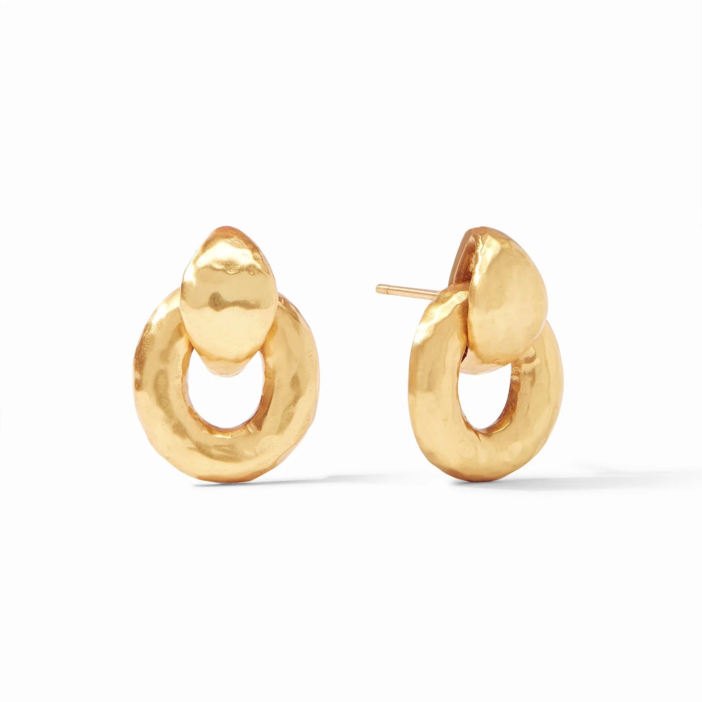 Palermo Demi Doorknocker Gold Earrings
