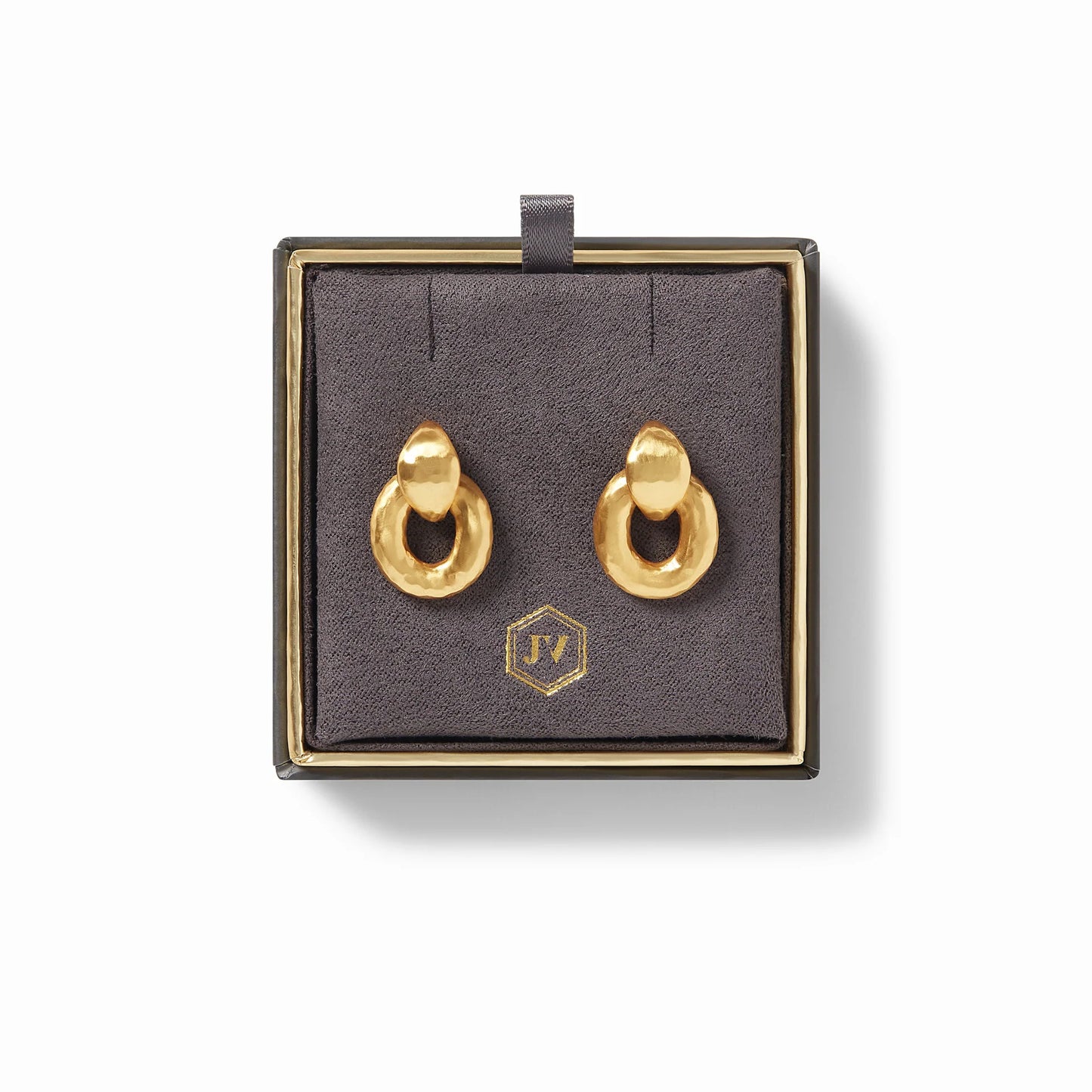 Palermo Demi Doorknocker Gold Earrings