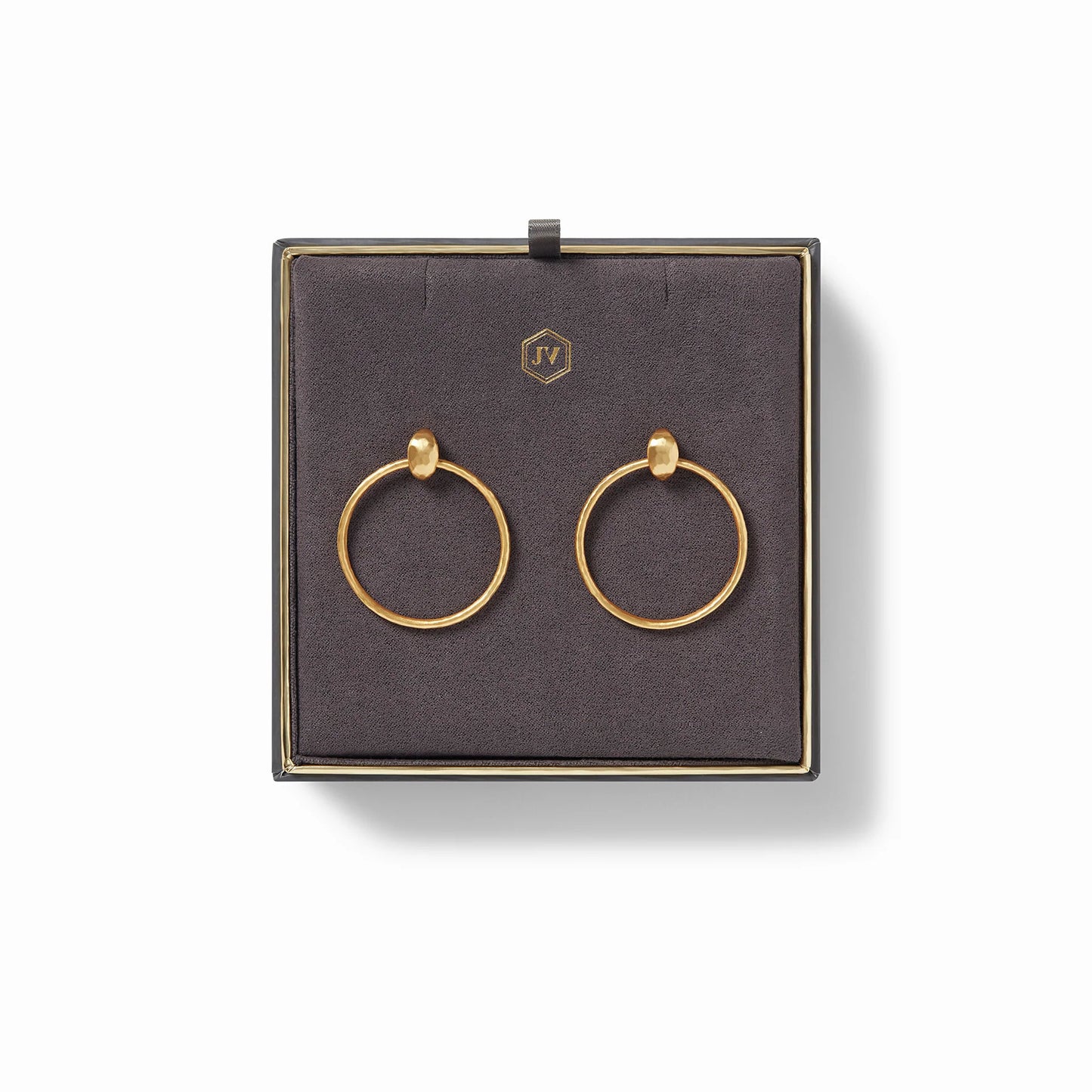 Palermo Delicate Doorknocker Gold Earrings