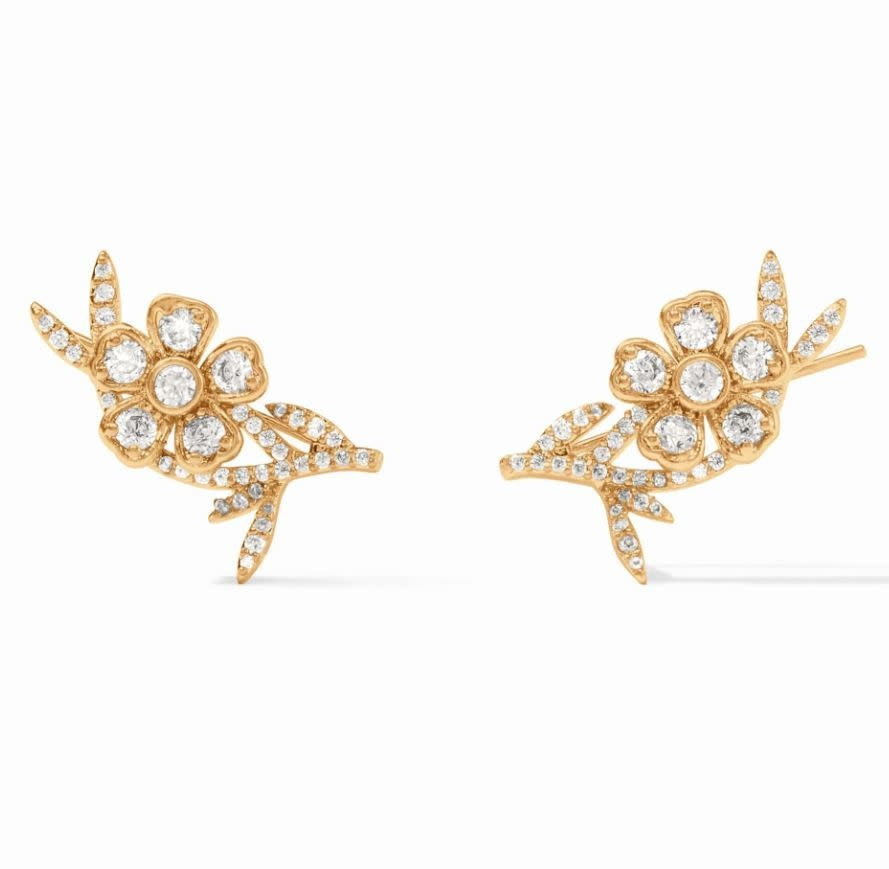 Laurel Climber Earring | Cubic Zirconia