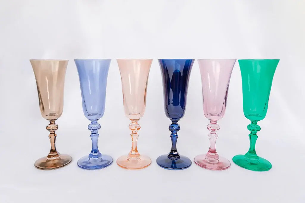 Estelle Colored Regal Flute Glass