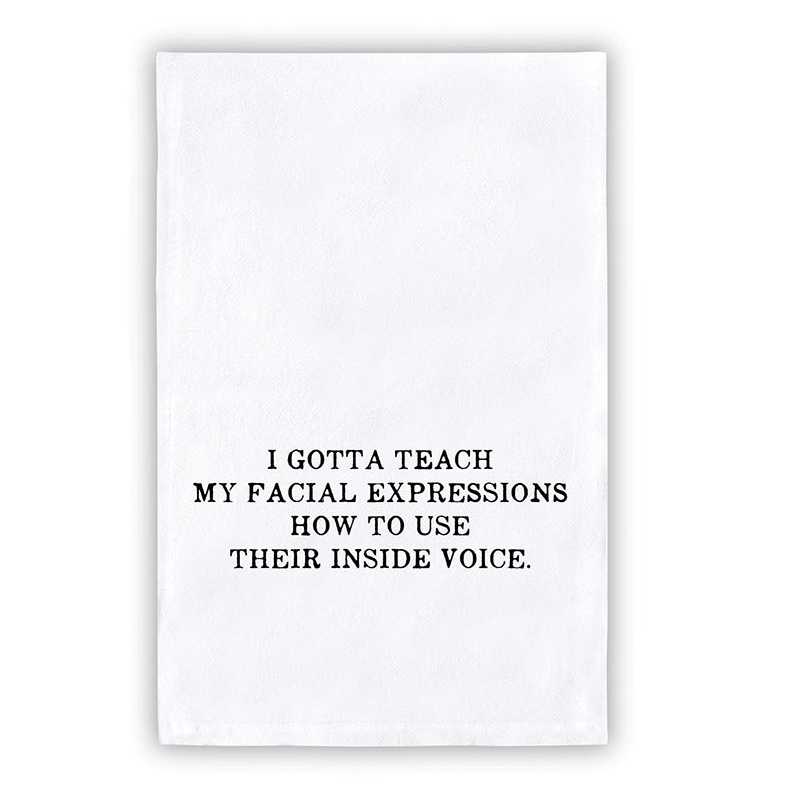 Facial Expressions Tea Towel