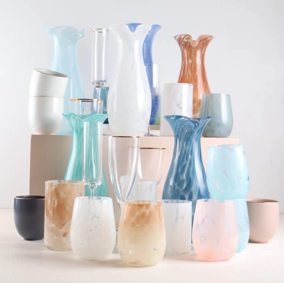 Hand Blown Fritsy Carafes