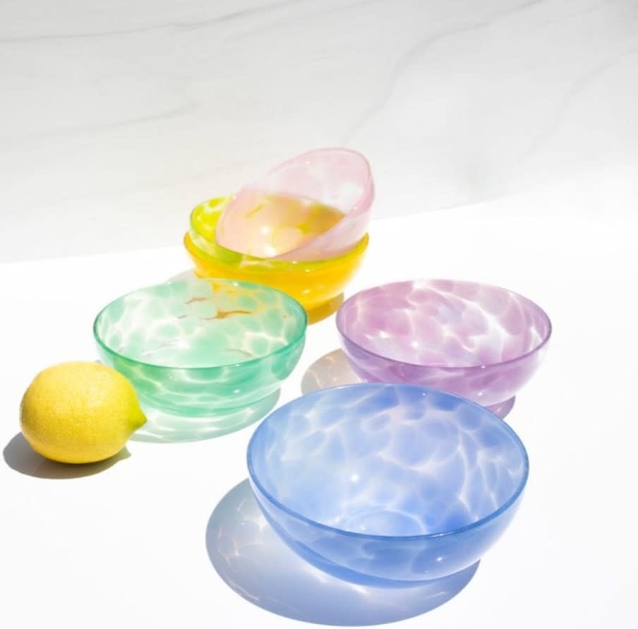 Hand Blown Fritsy Gather Bowl | 12oz