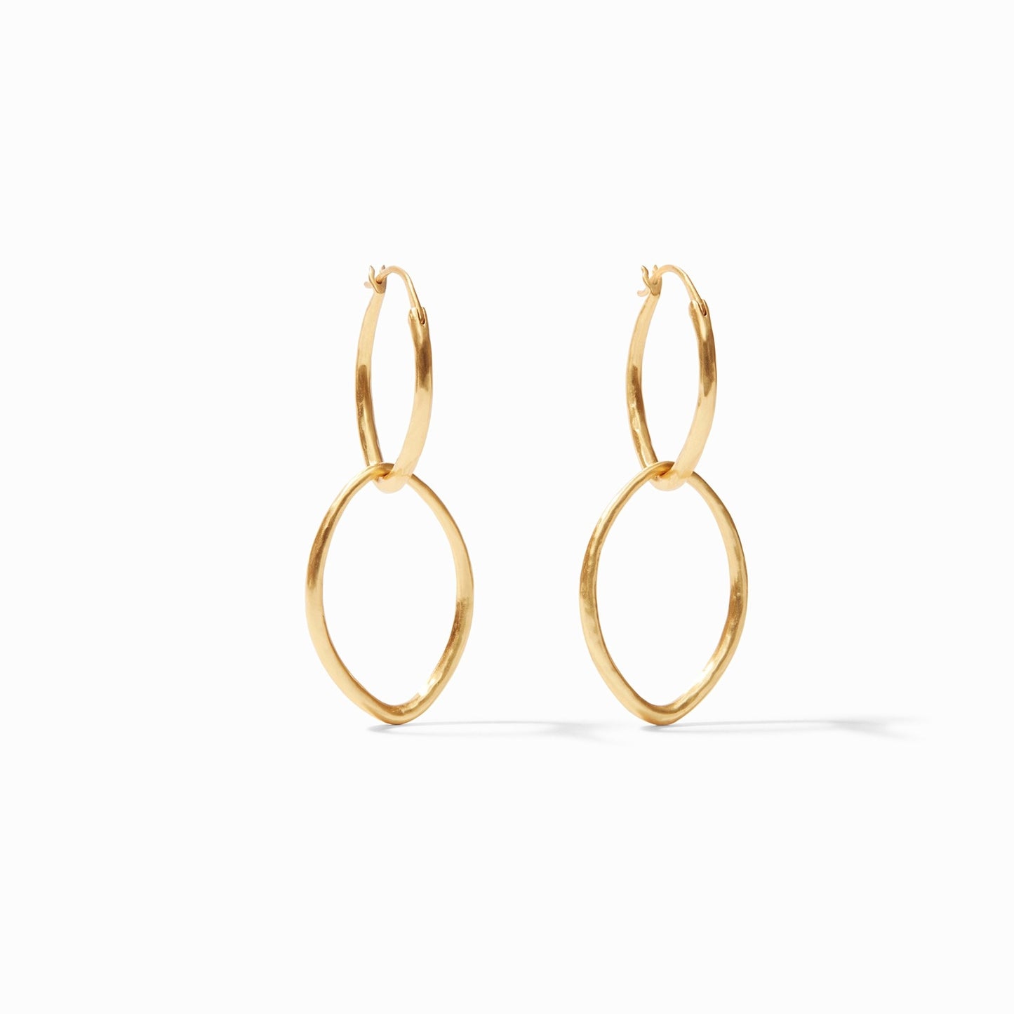 Fleur-de-Lis 2-in-1 Single to Double Hoop Earrings | 2in