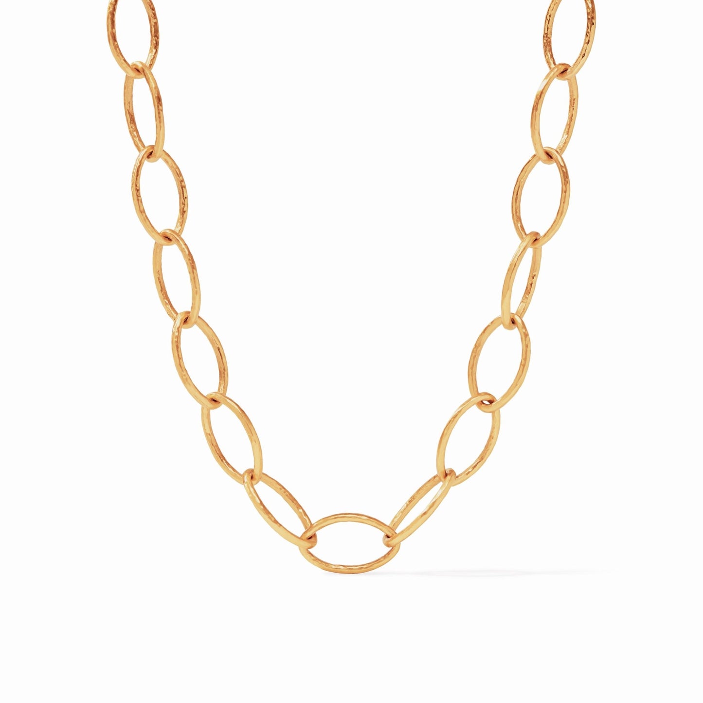 Fleur-de-Lis Link Necklace Gold