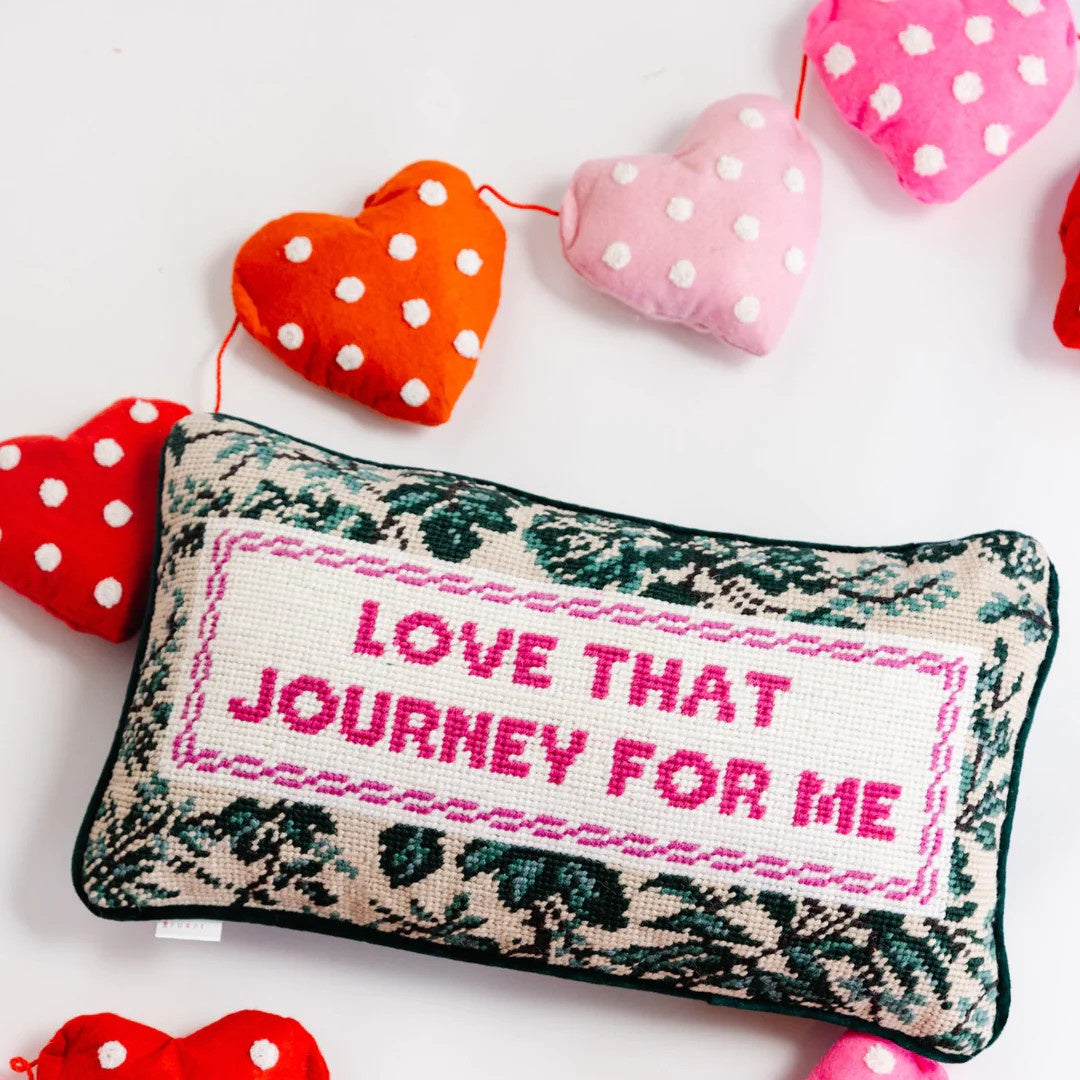 Needlepoint Pillow | Love That Journey