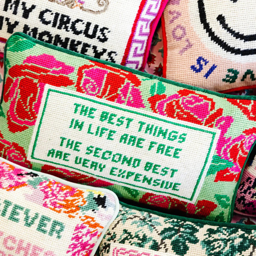 Needlepoint Pillow | Expensive