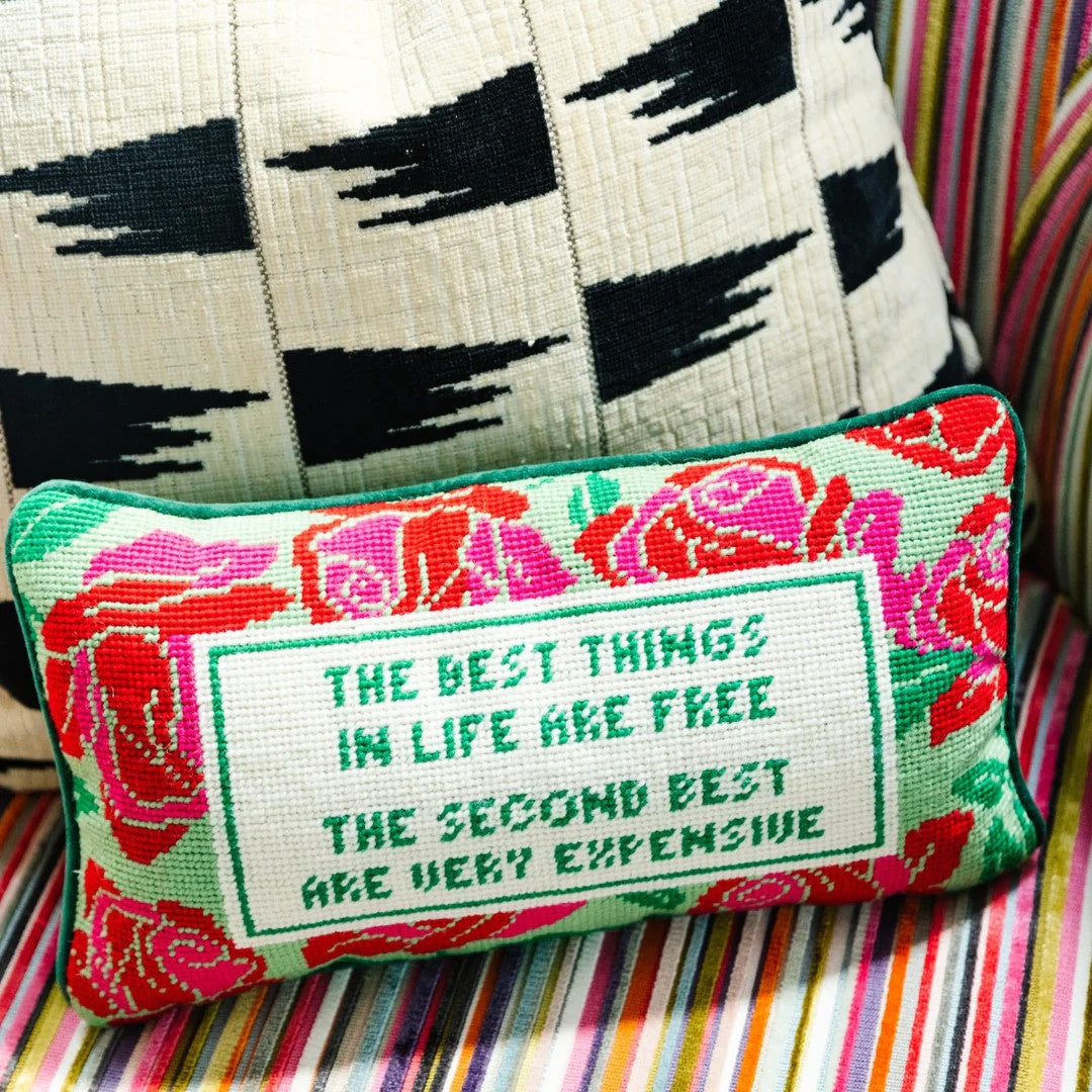 Needlepoint Pillow | Expensive