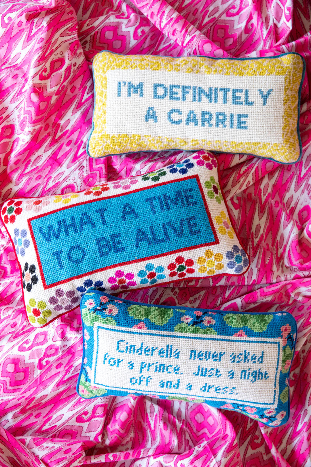Needlepoint Pillow | What a Time