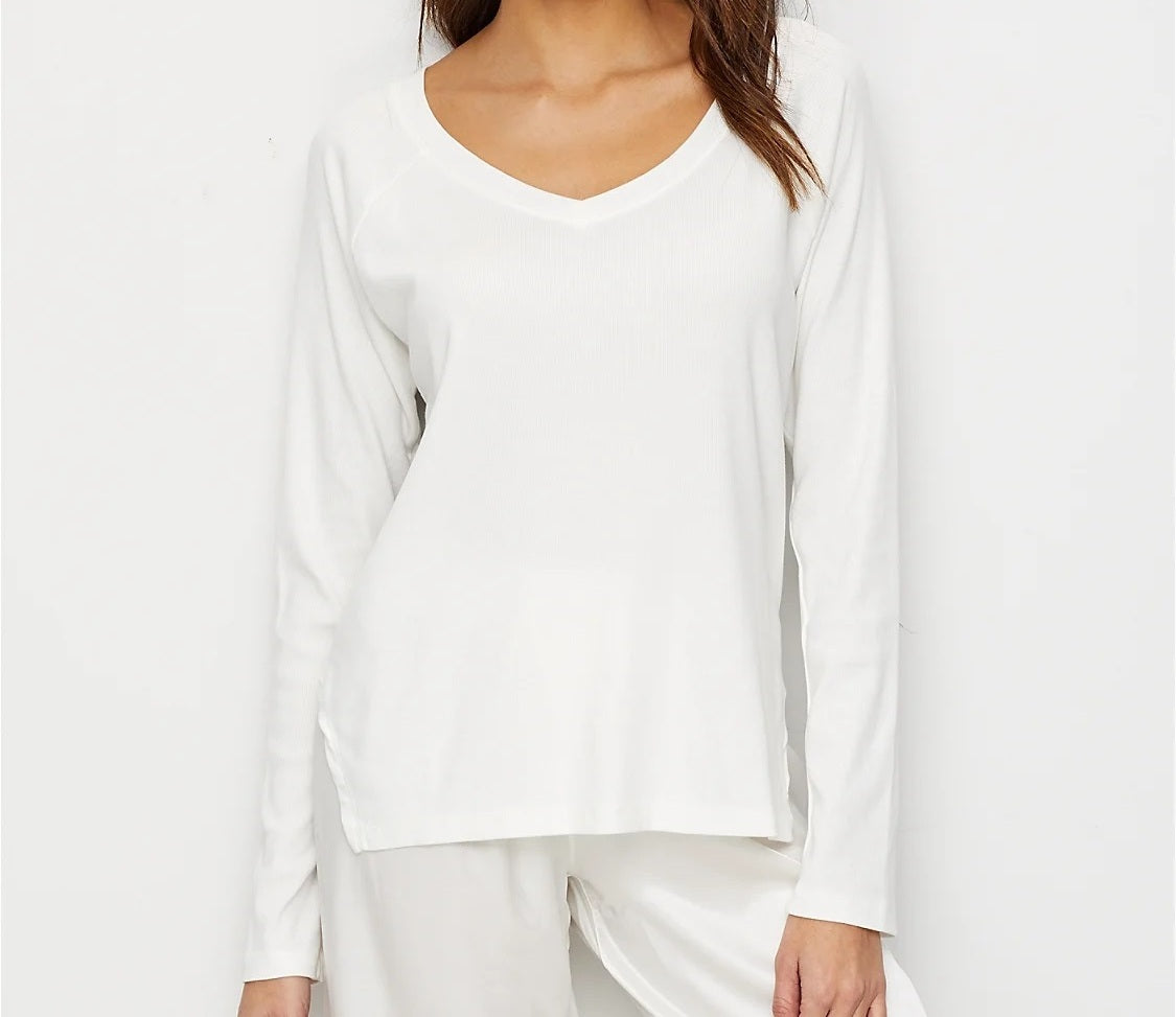 Frankie Knit V Neck Sweatshirt |