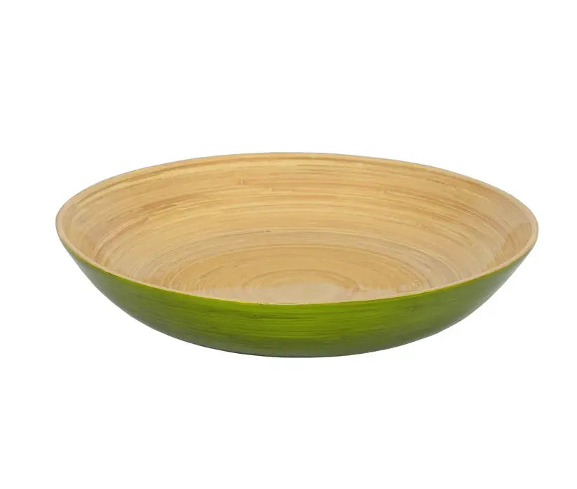 Bamboo Classic Fruit Bowl | 11.8 x 2in Grass Green
