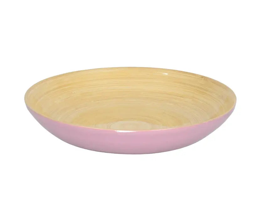 Bamboo Classic Fruit Bowl | 11.8 x 2in Mauve