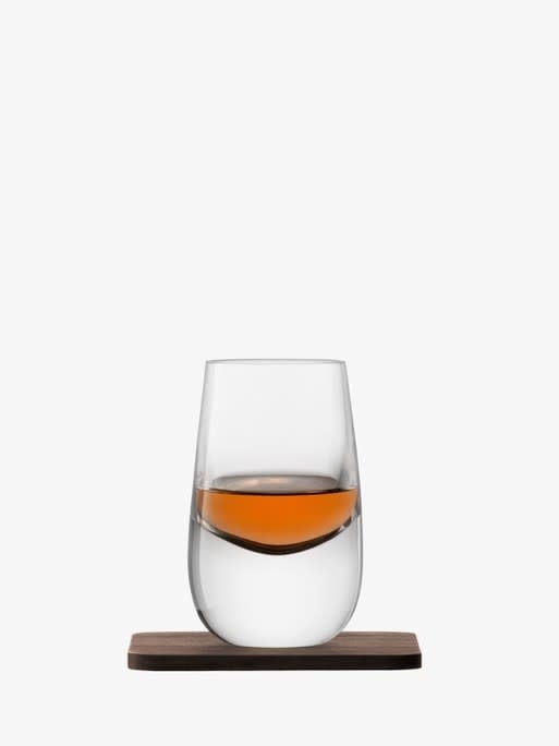 Whiskey Shot Glass & Coast Set of 2