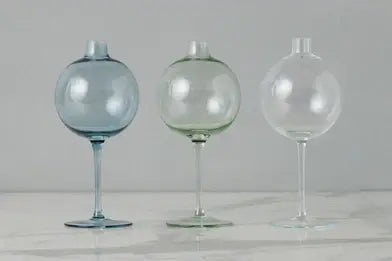 Denim Wine Glass Vase | 8.75in
