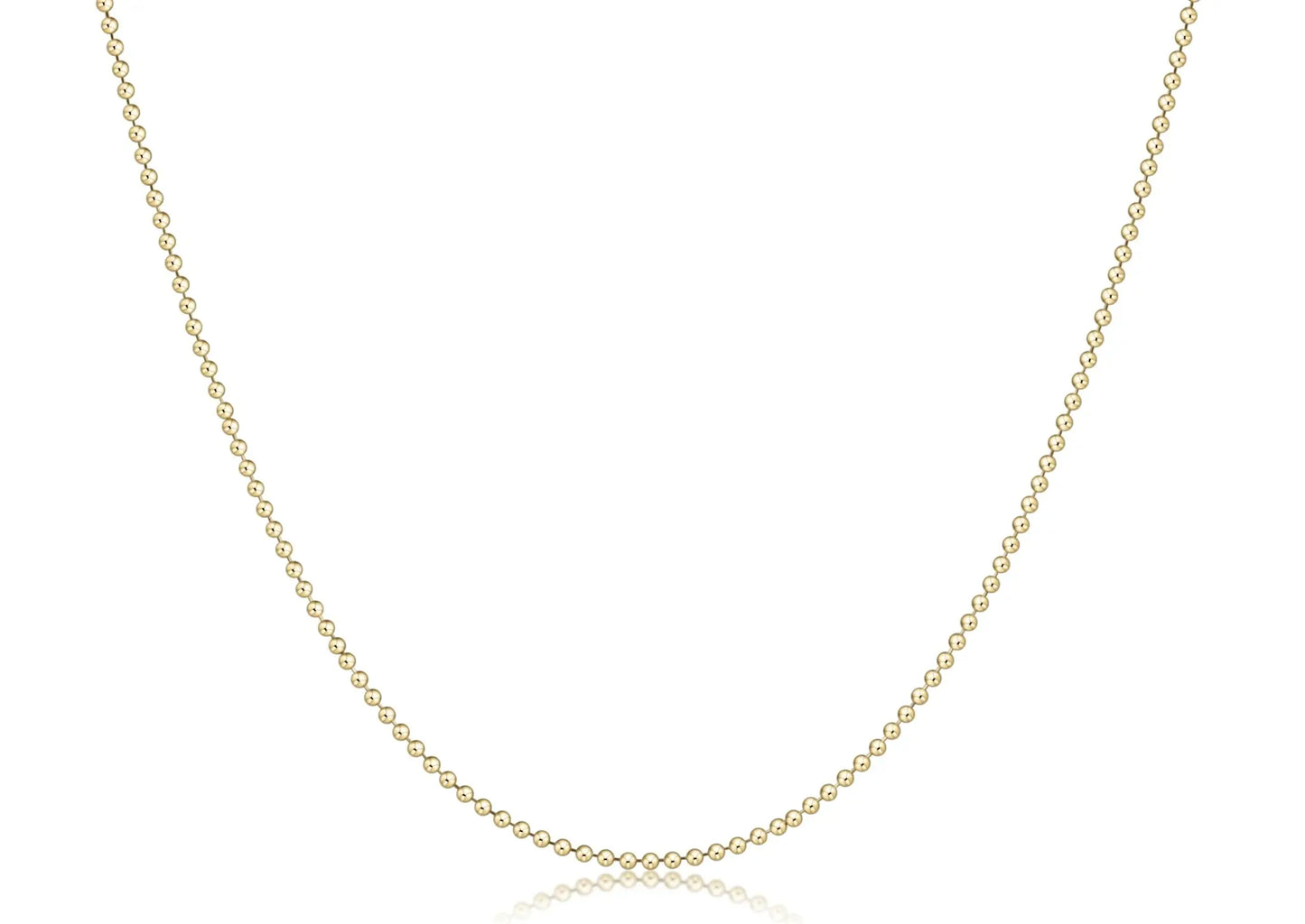 eNewton Classic Beaded Chain Choker Necklace | 17in