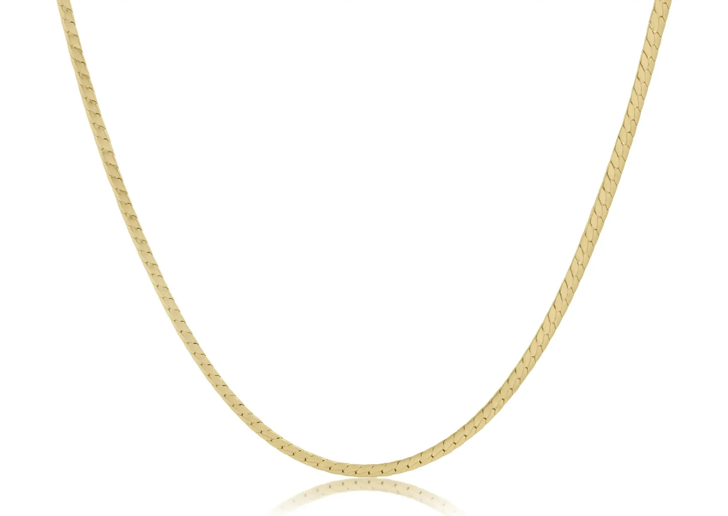 eNewton Herringbone Chain Choker Necklace | 17in