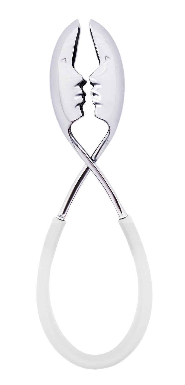 Italian Kiss Me Salad Tong | Silver
