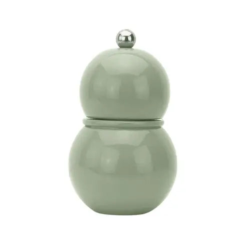 Chubbie Wood Lacquer Salt or Pepper Mill Grinder | 4.75in Sage Green