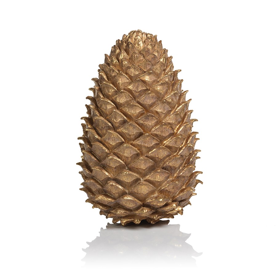 Gold Pinecone Ornament