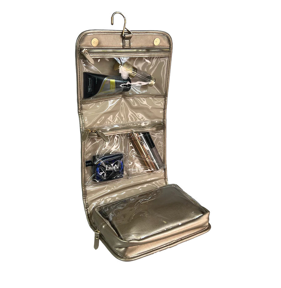 Toiletry Case | Gold Quilted