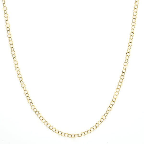 Hammered Circle Chain